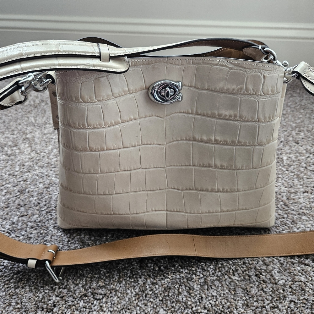 Coach Willow Shoulder Bag Croco